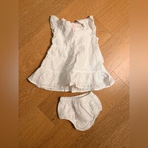 Vineyard vines White Baby Dress with Bloomers